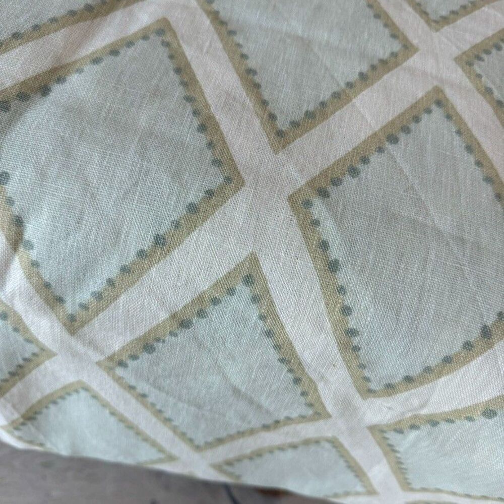 Sarah Richardson Brookhaven Celadon home decor linen fabric 3.75 yards OOP!